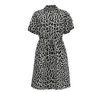 OBJECT Robe-chemise noir / blanc, Taille 34