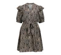 OBJECT Robe-chemise noisette / noir, Taille 42