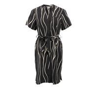 OBJECT Robe-chemise 'OBJJacira' noir / blanc, Taille 34