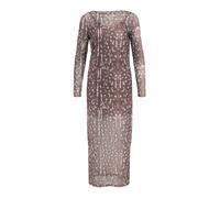 OBJECT Robe 'OBJMontana' crème / chocolat, Taille 34