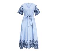 OBJECT Robe 'OBJVANNA' marine / bleu clair / blanc cassé, Taille 38