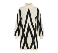 OBJECT Robes en maille 'OBJRAY' crème / noir, Taille M