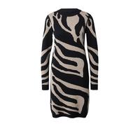 OBJECT Robes en maille 'Ray' beige clair / noir, Taille L