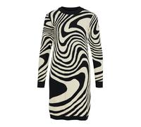 OBJECT Robes en maille 'Ray' noir / blanc naturel, Taille M