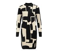 Object Ray Aop Long Sleeve Dress Noir L Femme