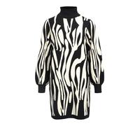 OBJECT Robes en maille 'RAY' noir / blanc, Taille S