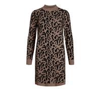 OBJECT Robes en maille 'RAY' noisette / noir, Taille XS