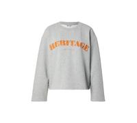 OBJECT Sweat-shirt 'OBJCAYA' gris chiné / homard, Taille L