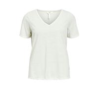 Object Neck Top Objthea S/S Re Haut col en V Noos, Blanc, XL Femmes