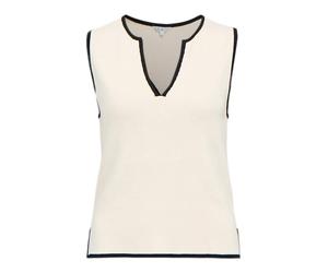 OBJECT Tops en tricot 'OBJViva' crème / noir, Taille L