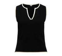 OBJECT Tops en tricot 'OBJViva' noir / blanc, Taille S