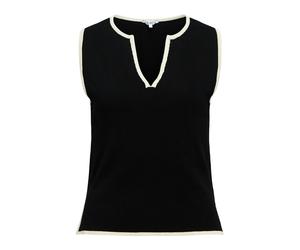 OBJECT Tops en tricot 'OBJViva' noir / blanc, Taille S