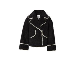 OBJECT Veste mi-saison 'Shiren' noir / blanc cassé, Taille M