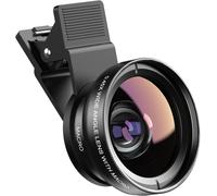 Objectif 2 en 1 pour Appareil Photo de téléphone Objectif Macro 12,5X pour iPhone 0,45X Objectif Grand Angle 140° Objectif de téléphone pour iPhone 14Pro, Samsung Galaxy S10
