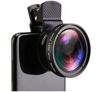 Objectif 2-en-1 Smartphone,37mm,Grand Angle 0,45X+Macro 49UV,Clip Universel,Compatible iPhone et Android