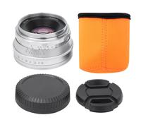 Objectif 25 mm f/1.8 sans miroir, monture M4/3, pour Olympus E-M5, E-M5II, E-M10, E-M10II, E-M10III (argent)