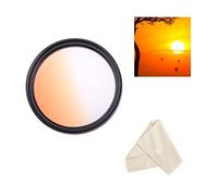 Objectif 77 mm orange gradué pour appareil photo Sony Alpha a7s, a7S II, a7S III avec objectif Sony FE 24-105 mm f/4 G OSS