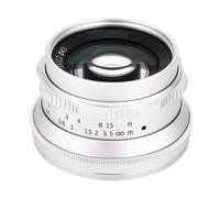 Objectif 7Artisans 35 mm F1.2 a grande ouverture, mise au point manuelle, pour monture Sony E/Fuji FX/Olympus/M4/3, argent pour monture Fuji FX