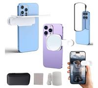 Objectif à effet miroir - Capturez instantanément de superbes réflexions, kit de clips de réflexion pour appareil photo de smartphone (2 pièces, blanc A + B)