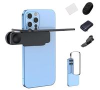 Objectif à Effet Miroir - Capturez instantanément des Reflets époustouflants, Miroir Rabattable de Photographie pour Smartphone en Verre HD réglable, pour la Photographie de Voyage (Noir)