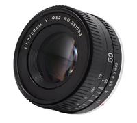 Objectif à Grande Ouverture 50 Mm F1.7, TéléObjectif à Mise au Point Fixe Manuelle Plein Cadre, Objectif Grand Angle pour Appareil Photo sans Miroir DSLR à Monture F