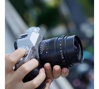 Objectif à Mise au Point Manuelle 24 Mm F1.4 APS C, Objectif à Grande Ouverture avec Deux Lentilles en Verre Ed, 6 Jeux de 7 Lentilles, Matériau Tout Métal Robuste, pour GH3 GH4