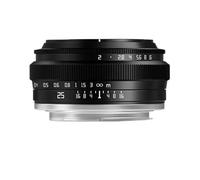 Objectif à Mise au Point Manuelle 25 mm F2 APS-C Compatible avec Les appareils Photo Sony à Monture E (A6000, A7RIII, A7S, XT30, XT-100, ZFC, Z5 M43).(XF)