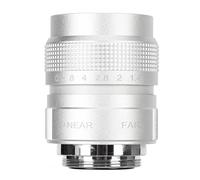 Objectif à Monture C, Objectif Fish Eye pour Appareil Photo, Objectif D'appareil Photo, Adapté à la Capacité d'image du Champ De Vision Le Plus Large(Argent)
