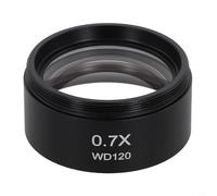 Objectif auxiliaire 0,5X/0,7X pour microscope stéréo trinoculaire, microscope zoom lentille supplémentaire en verre, enregistrement 48 mm, distance de travail jusqu'à 165 mm, noir (0,7X)