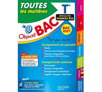 Objectif Bac 2021 Toutes les matières Term Enseignements communs + Spécialités sciences éco