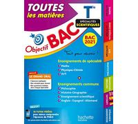 Objectif Bac 2021 Toutes les matières Term Enseignements communs + Spécialités scientifiques