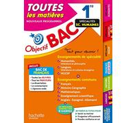 Objectif BAC 2025 - 1re Spécialités Sciences humaines Toutes les matières