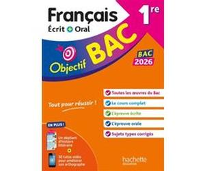 Objectif BAC 2026 - 1re générale Français écrit et oral Sofia Rossignol (Auteur), Amandine Sourisse (Auteur)