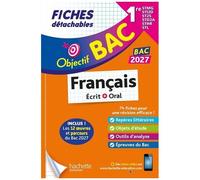 Objectif Bac 2027français 1res Stmg - Sti2d - St2s - Stl - Std2a - Sthr - Fiches Détachables