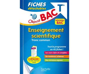 Objectif BAC Fiches détachables Enseignement scientifique Terminale - Louis-Marie Couteleau - Hachette Education - broché - Scolaire / Universitaire