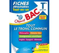 Objectif BAC Fiches détachables enseignements communs Terminale - Arnaud Léonard - Hachette Education - broché - Scolaire / Universitaire