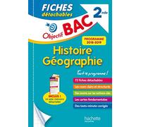 Antoine Auger – Objectif BAC : Fiches détachables Histoire-Géographie 2nde – Hachette Pratique