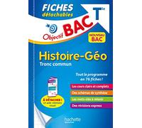 Objectif BAC Fiches détachables Histoire-Géographie Tronc commun Terminale - Arnaud Leonard - Hachette Education - broché - Scolaire / Universitaire