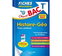Objectif BAC Fiches détachables Histoire-Géographie Tronc commun Terminale - Arnaud Leonard - Hachette Education - broché - Scolaire / Universitaire