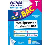 Objectif BAC Fiches Tout-en-un Tle Spé SES + spé HGGSP + Philo + Grand Oral - Isabelle De Lisle - Hachette Education - broché - Scolaire / Universitaire