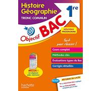 Arnaud Leonard – Objectif BAC Histoire‑géographie Tronc commun 1re BAC 2025 – Dépliant aide‑mémoire