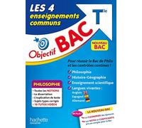 Objectif BAC – Les 4 enseignements communs Terminale – Hachette Pratique