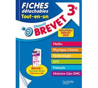 Objectif Brevet 3e - Fiches détachables Tout-en-Un - Brevet 2021
