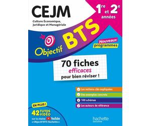 Objectif BTS - CEJM - 70 fiches efficaces pour bien réviser - 2027 - Collectif - Hachette Education - Poche - Scolaire / Universitaire