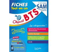 Objectif BTS SAM - Fiches Tout-en-un - Bruno Bonnefous - Hachette Education - broché - Scolaire / Universitaire