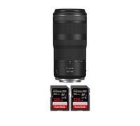 Objectif Canon RF 100-400mm f5.6-8 IS USM + 2 SanDisk 128GB Extreme PRO UHS-II + Ebook 20 astuces pour des images qui claquent