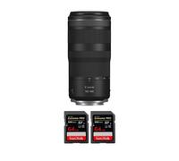 Objectif Canon RF 100-400mm f5.6-8 IS USM + 2 SanDisk 64GB Extreme PRO UHS-II + Ebook 20 astuces pour des images qui claquent