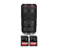 Objectif Canon RF 100mm f/2.8L Macro IS USM + 2 SanDisk 64GB Extreme PRO UHS-II + Ebook 20 astuces pour des images qui claquent