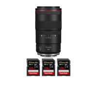 Objectif Canon RF 100mm f/2.8L Macro IS USM + 3 SanDisk 128GB Extreme PRO UHS-II + Ebook 20 astuces pour des images qui claquent