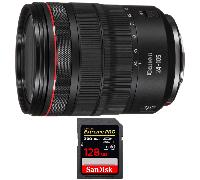 Objectif Canon RF 24-105 mm f/4L IS USM + 1 SanDisk 128GB Extreme PRO UHS-II + Ebook 20 astuces pour des images qui claquent